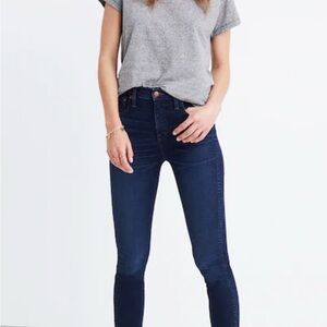 Madewell 10” high rise skinny jeans - dark wash